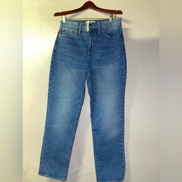 Madewell Women's Straight Leg Blue Jeans